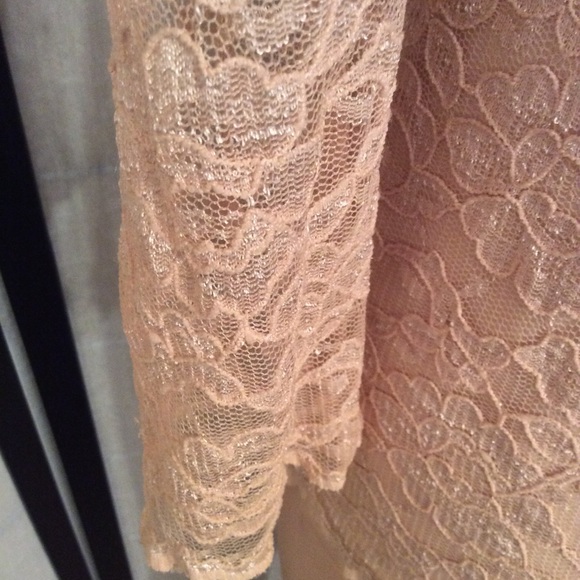 Gorgeous Pale Peach Vintage Lace Blouse SM - Picture 7 of 8